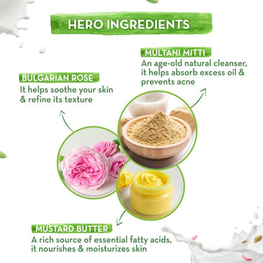 Mamaearth Multani Mitti Moisturizing Lotion Soap with Multani Mitti & Rose for Oil Control & Acne 125g x 8 (Pack of 8) | Benefits of Lotion in a Soap |Deeply Cleanses & Moisturizes |Grade 1 Acne Soap